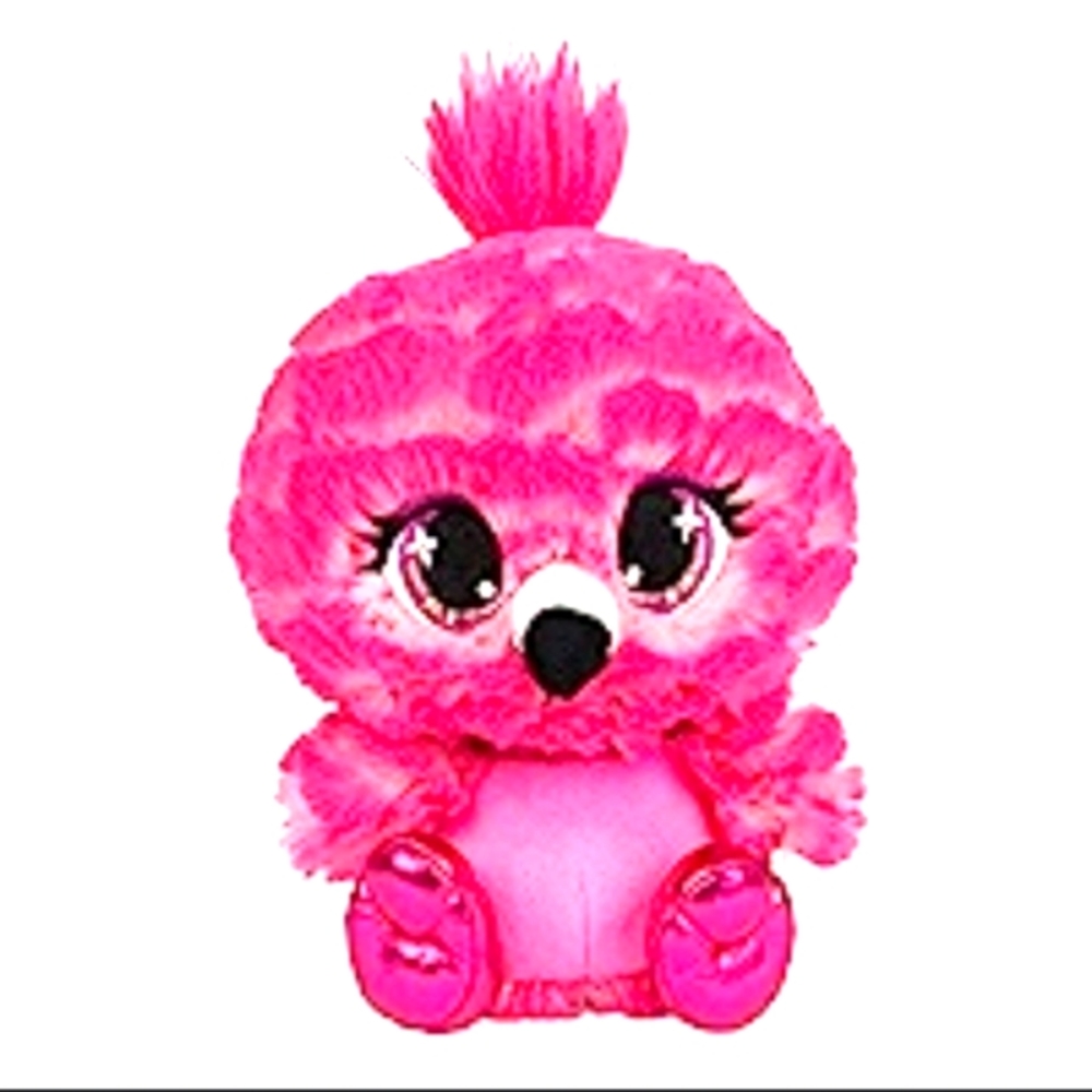 Designer Fashion Pets Flo West Flamingo Stuffed Animal, Hot Pink, 6”